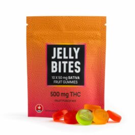 Jelly Bites – Sativa – Fruit Punch Mix – 500mg
