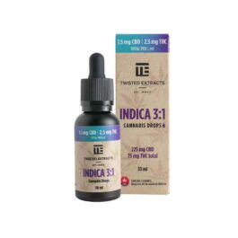 Twisted Extracts 3:1 Indica Drops (75mg THC+225mg CBD)